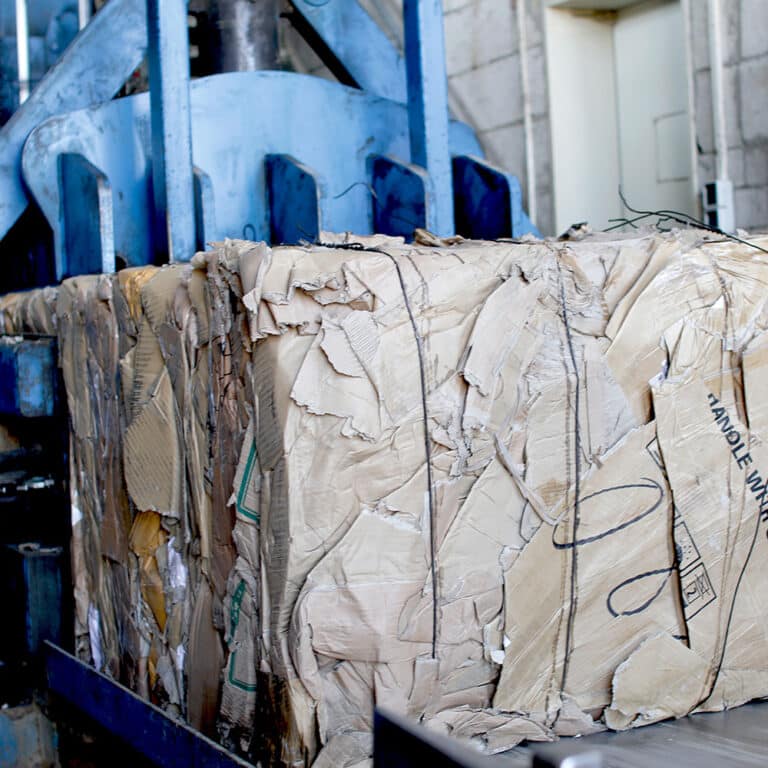 Papier-Ballenpresse für das Recycling von Kartonage, Papier und Vergütung von Wertstoffen